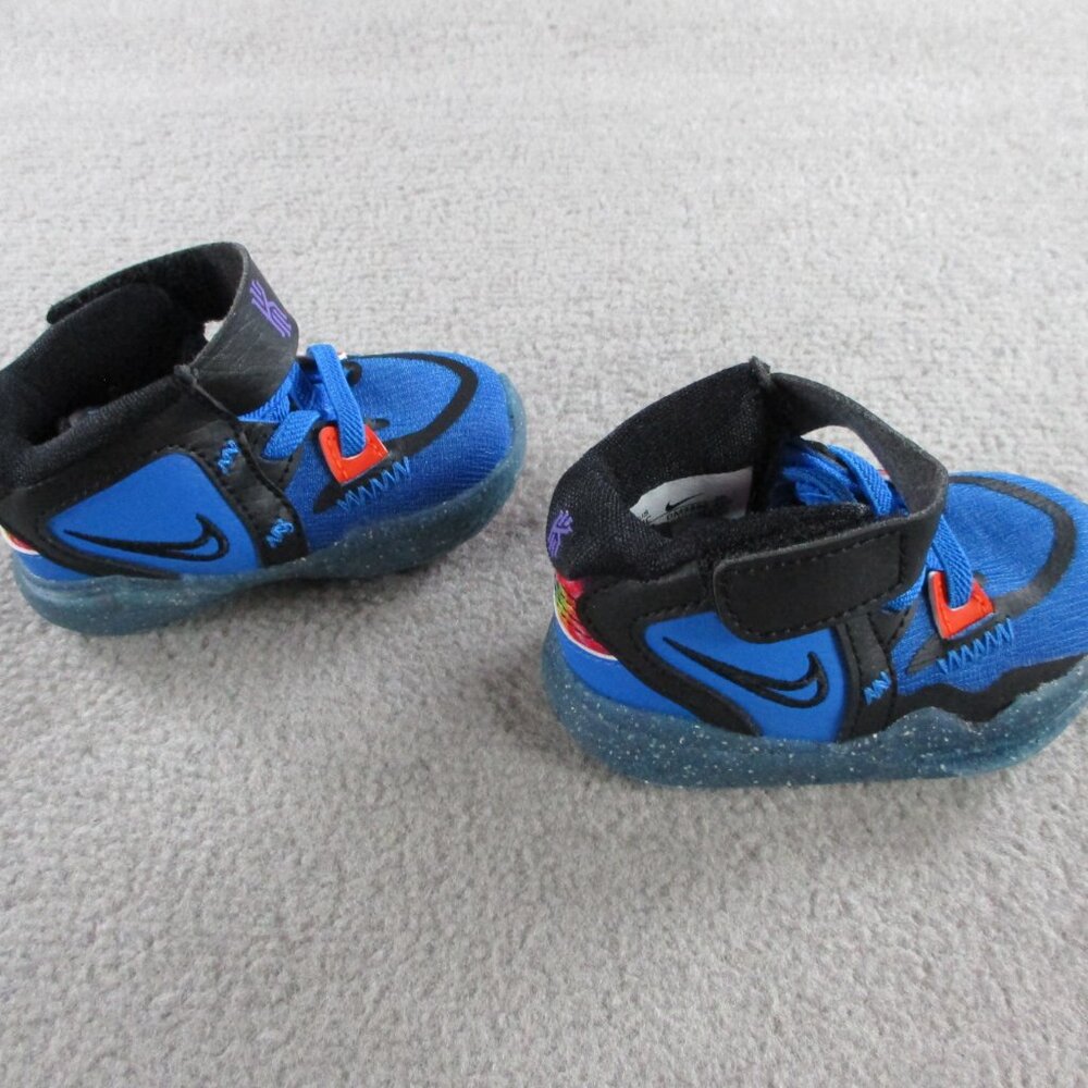 Nike Toddlers 2C Kyrie Infinity SE Photo Bl/Purple/Rush Org/Blk DM3896 410 - Picture 4 of 6